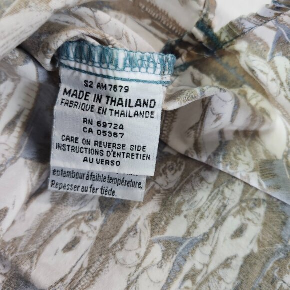 Columbia Sportswear Men’s M Shirt Button Up Fish Print Short Sleeve Cotton - Picture 8 of 8